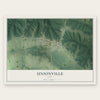 Unionville, Iowa map print, the full design