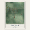Fowlerton, Indiana map print, the full design