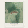 Millbourne, Pennsylvania map print, the full design