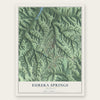 Eureka Springs, Arkansas map print, the full design