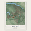 Westmont, New Jersey map print, the full design