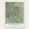 Ashview Heights, Georgia map print, the full design