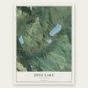 June Lake, California map print, the full design