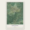 Kingston, Georgia map print, the full design