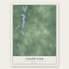 Coldwater, Branch County, Michigan map print, the full design