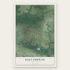 Eastampton, New Jersey map print, the full design