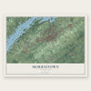 Morristown, Tennessee map print, the full design