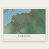 Fair Haven, New Jersey map print, the full design