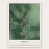 Ithaca, Ohio map print, the full design