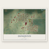 Dunkerton, Iowa map print, the full design