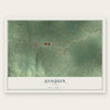 Joaquin, Texas map print, the full design