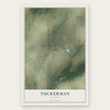 Tuckerman, Arkansas map print, the full design