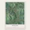 Rutland, Ohio map print, the full design