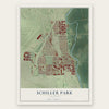 Schiller Park, Illinois map print, the full design