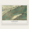 Lausanne, Pennsylvania map print, the full design