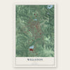 Wellston, Ohio map print, the full design
