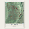 Preakness, New Jersey map print, the full design
