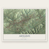 Abingdon, Virginia map print, the full design