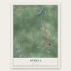 Sparta, Illinois map print, the full design