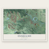 Snoqualmie, Washington map print, the full design