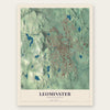 Leominster, Massachusetts map print, the full design