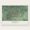 Bartlett, Tennessee map print, the full design