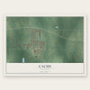 Cache, Oklahoma map print, the full design
