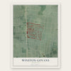Winston-Govans, Maryland map print, the full design