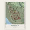 Manchester, Pennsylvania map print, the full design