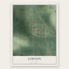 Jameson, Missouri map print, the full design