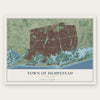 Town of Hempstead, New York map print, the full design