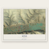 Ione, Oregon map print, the full design
