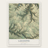 Lafayette, Pennsylvania map print, the full design