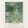 Port Wentworth, Georgia map print, the full design