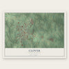 Clover, South Carolina map print, the full design