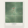 Cobden, Minnesota map print, the full design