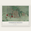 Newburgh Heights, Ohio map print, the full design