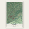 Le Ray, New York map print, the full design