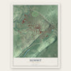 Summit, New Jersey map print, the full design