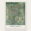 Temple Terrace, Florida map print, the full design