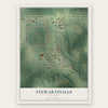 Stewartsville, Missouri map print, the full design