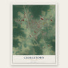 Georgetown, Delaware map print, the full design