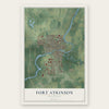 Fort Atkinson, Wisconsin map print, the full design