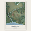 Rocheport, Missouri map print, the full design