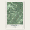 Odenville, Alabama map print, the full design