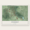 Pinehurst, Texas map print, the full design