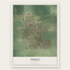 Philo, Illinois map print, the full design