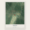Ekron, Kentucky map print, the full design