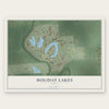 Holiday Lakes, Texas map print, the full design