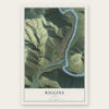 Riggins, Idaho map print, the full design